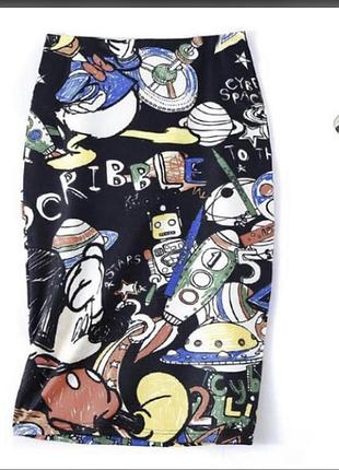 Юбка с принтом