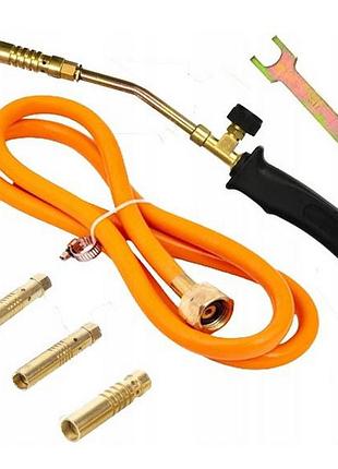 Горелка ручная газовоздушная mastertool с насадками ø 13/14/17 мм 370 мм 157 г/час 2200 вт 1300°c 44-5056