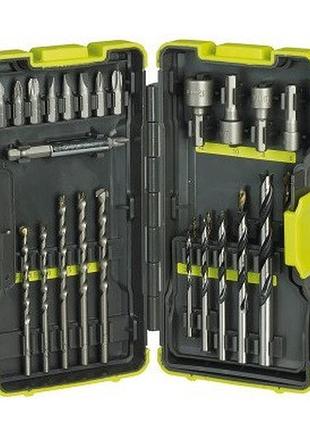Набір свердел і біт 30 предметів ryobi rak30mix