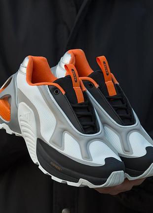 Adidas edge runner 
white black orange 2