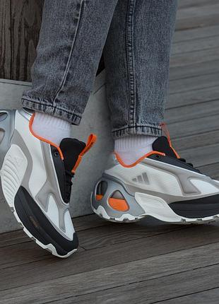 Adidas edge runner 
white black orange 9
