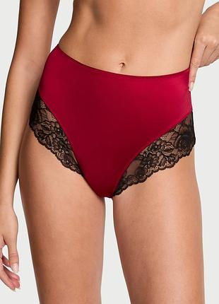 Жіночі трусики брифи з мереживними вставками victoria's secret