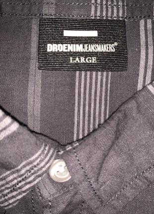 Оригінальна модна сорочка бренд dr denim jeansmakers large виробник в'єтнам4 фото