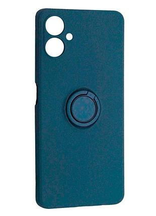 Чехол fiji holder ring для samsung galaxy a06 (a065) бампер с кольцом подставкой blue