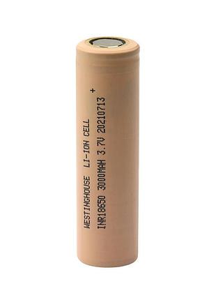 Аккумулятор высокотоковый литий-ионный westinghouse li-ion inr18650, 3,7v, 3000mah 5с, 1шт. ft