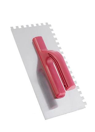 Затирачка сталева оцинкована 280*130мм, 8*8мм intertool kt-0006