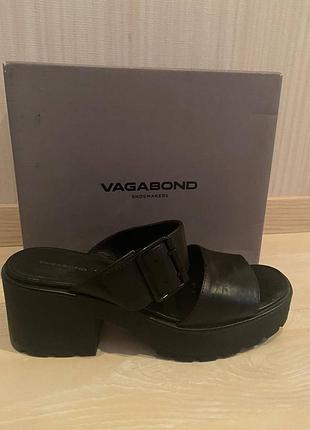 Стильные кожаные сабо от шведского бренда vagabond в размере 39.