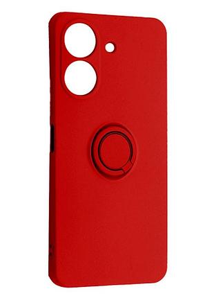 Чехол fiji holder ring для xiaomi redmi 13c бампер с кольцом подставкой red