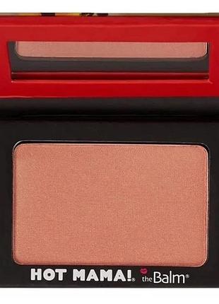 Тени румяна хайлайтер the balm hot mama blush, 7 гр персиковые