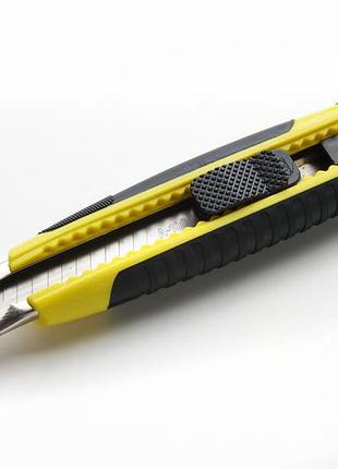 Нож выдвижной сила обрезиненный корпус автозамок multiflex (400226)
