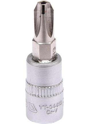 Головка торцева квадрат 1/4 «philips» ph3, l=37 мм yato (yt-04413)
