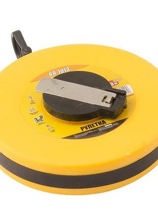 Рулетка mastertool 10 м 13 мм полотно из стекловолокна 69-1013