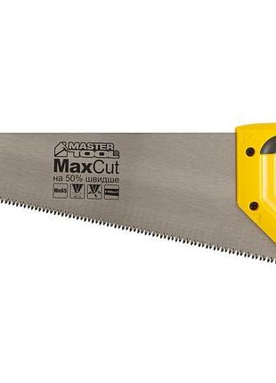 Ножовка столярная mastertool 7tpi max cut 400 мм закаленный зуб 3-d заточка полированная 14-2040