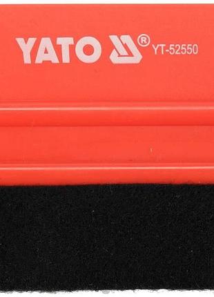 Шпатель для прижима пленки 100х73мм yato (yt-52550)
