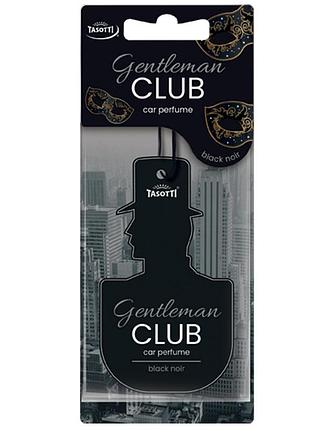Ароматизатор для авто листочка "gentlemanclub" black noir (черный нуар) tasotti