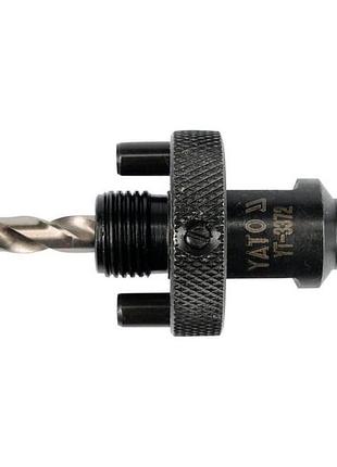 Держатель биметаллических коронок hex 5/8", 32-140 мм, хвостовик hex 11 мм yato (yt-3372)