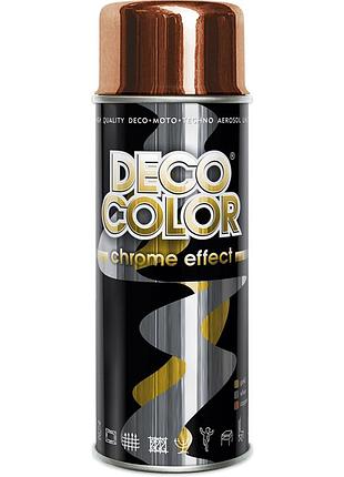 Хром аэрозольная краска decocolor медь 400мл