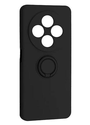 Чехол fiji holder ring для xiaomi redmi 14c бампер с кольцом подставкой black