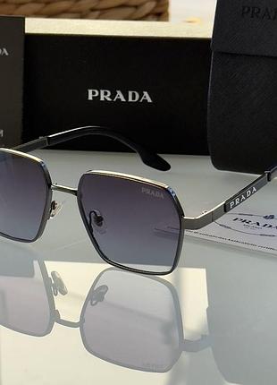 Жіночі сонцезахисні окуляри prada (прада), брендові premium окуляри від сонця на середнє обличчя, uv400