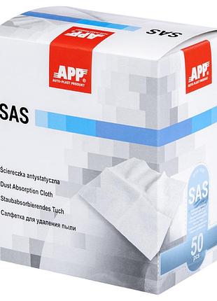 Салфетка антистатическая "sas" 900х450мм белая app, 250501
