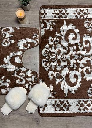 Комплект у ванну classik 60*100 та 60*50см 154-brown 0726