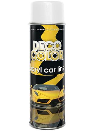 Акриловая аэрозольная краска decocolor белый блеск 500мл