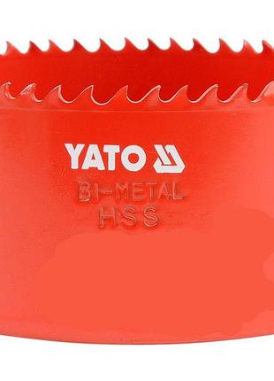 Коронка по металу та дереву біметалічна 95 мм, hss m3 yato (yt-3343)