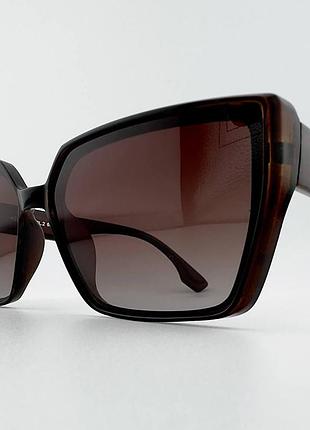 Солнцезащитные очки polarized pz03094 col.2 коричневые с поляризацией, женские антибликовые очки