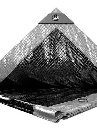 Тент mastertool silver/black 3х4 м двухсторонний 200 г/м² 89-5304