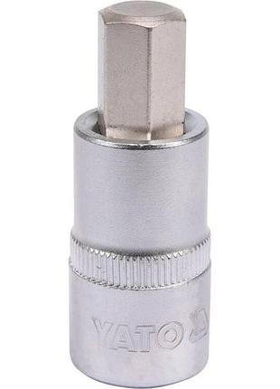 Головка торцевая квадрат 1/2 hex m12, l= 55 мм yato (yt-04386)