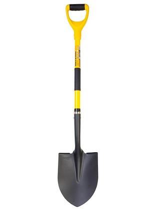 Лопата штикова mastertool 230х300х1100 мм порошкове фарбування з фібергласовою ручкою і тримачем 14-6277
