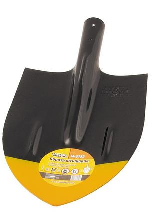Лопата штикова mastertool 210х290х405 мм чорно-жовта фарба 14-6255