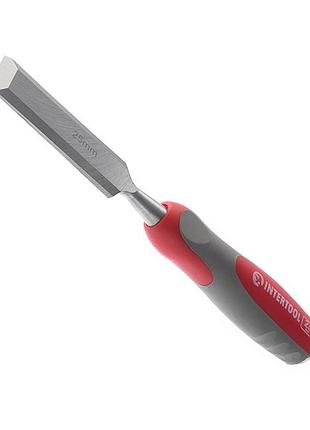 Стамеска 25 мм, cr-v, двокомпонентна рукоятка intertool ht-3525