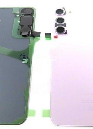 Задняя крышка samsung s916 galaxy s23 plus с стеклом камеры, violet, оригинал, gh82-30388d