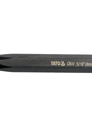 Керн по металлу слесарное1, тело 8 мм, 112 мм, сталь crv 6150 yato (yt-4715)