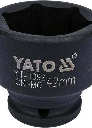 Головка торцевая ударная 6-гранная квадрат 3/4», м= 42 мм, l= 57 мм yato (yt-1092)