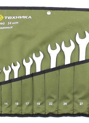 Набір ключів у брезентовому чохлі 6-32 мм. 14 шт. автотехніка (101140-к)