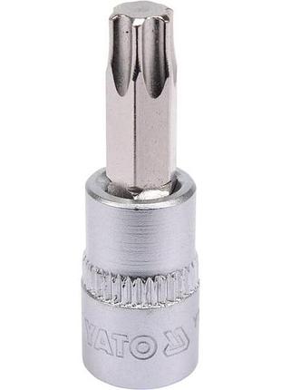Головка торцевая квадрат 1/4 «torx» т40, l= 37 мм yato (yt-04307)