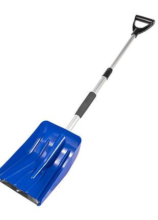 Лопата для снега автомобильная mastertool 252х335 мм с телескопической ручкой 850-1090 мм 84-0019