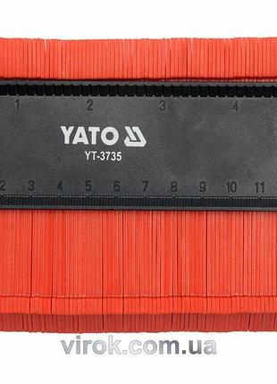Шаблон для перенесения сложных профилей 125 мм yato (yt-3735)