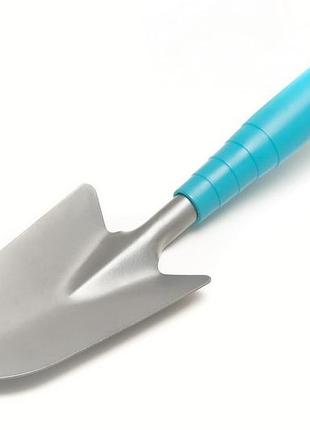 Совок садовый зауженный mastertool 310х80 мм с пластиковой ручкой 14-6186
