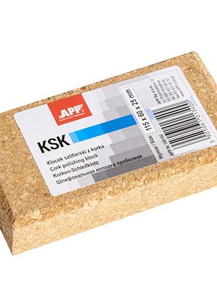 Брусок шлифовальный пробковый "ksk" 115х60x25мм app, 150102