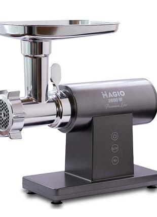 М'ясорубка електрична magio mg-271 2600 вт сталевий