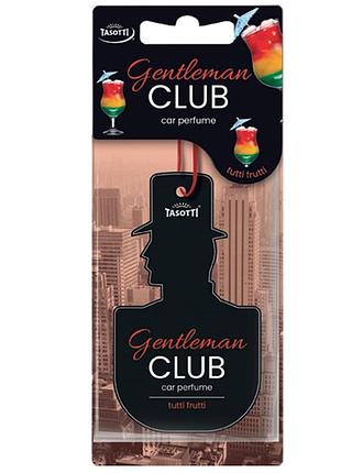 Ароматизатор для авто листочка "gentlemanclub" tutti frutti (тутти фрутти) tasotti