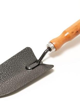 Совок садовий mastertool 300х85 мм з дерев'яною ручкою 14-6187