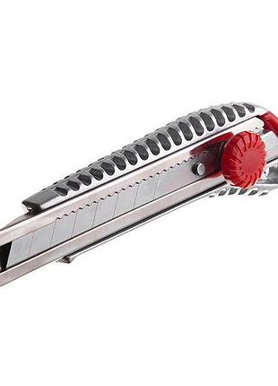 Ніж з відламним лезом 18 мм, металева напрямна intertool ht-0507