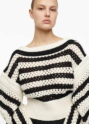 Вязаный свитер оверсайз zara