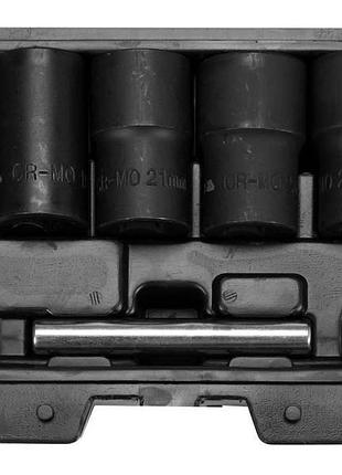 Набір екстракторів yato : квадрат-1/2", м17-27 мм, cr-mo, для видалення зломаних гвинтів 6 од. [10]