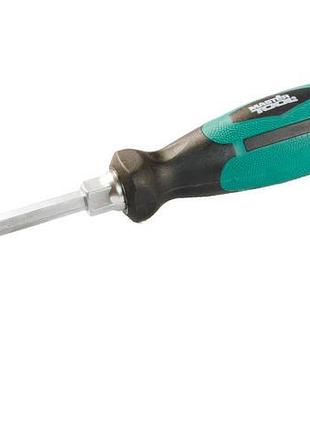 Отвёртка плоская mastertool sl6х100 мм усиленная 45-8610