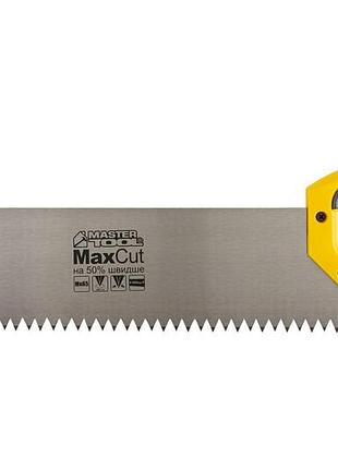 Ножовка столярная mastertool 2tpi/5tpi max cut 400 мм закаленный зуб 2-d заточка полированная 14-2704